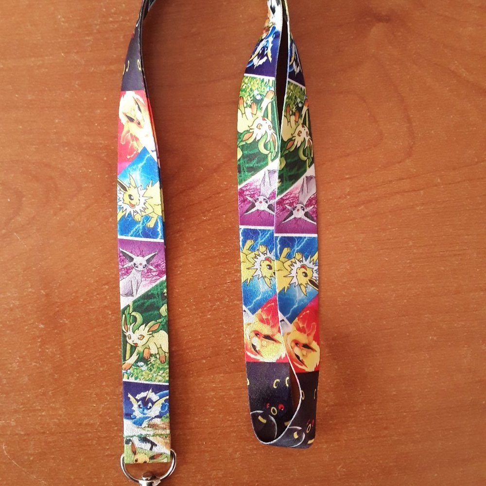 2 Most Popular Nintendo Switch Pokemon Eeveevolutions Black One Size Lanyards - Picture 3 of 8